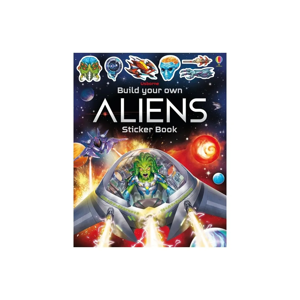 Build Your Own Aliens Sticker Book - (Build Your Own Sticker Book) by Simon Tudhope (Paperback)