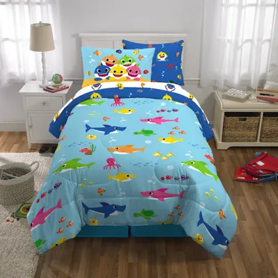 Twin Baby Shark Kids Bed in a Bag