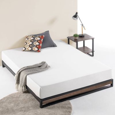 6 Suzanne Platform Bed Frame Gray Wash