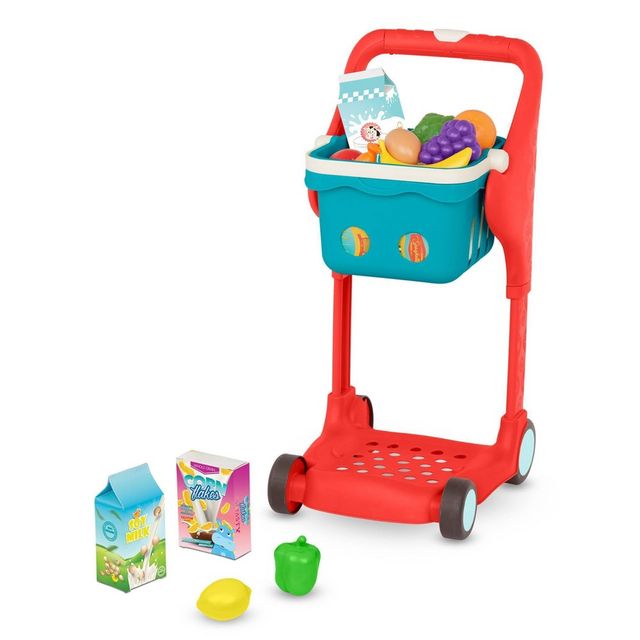 B. toys - Shopping Cart & Play Food - Shop & Glow Toy Cart