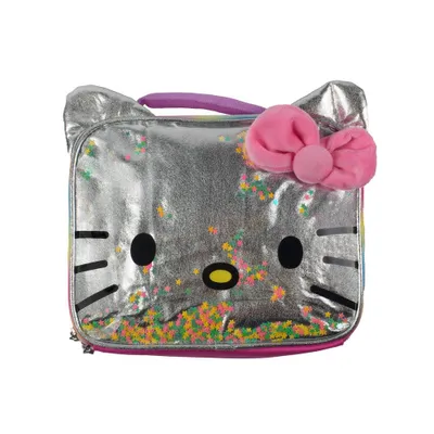 Hello Kitty Kids Square Lunch Box and Bag - Pink