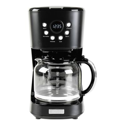 Haden 12-Cup Programmable Coffee Maker with Strength Control and Timer