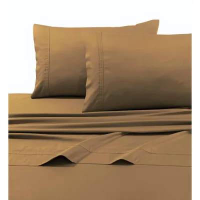 Standard 500 Thread Count Sateen Pillowcase Caf - Tribeca Living