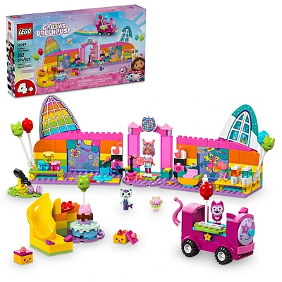 LEGO 4+ Gabbys Dollhouse Gabbys Party Room Playset with Pink Car 10797