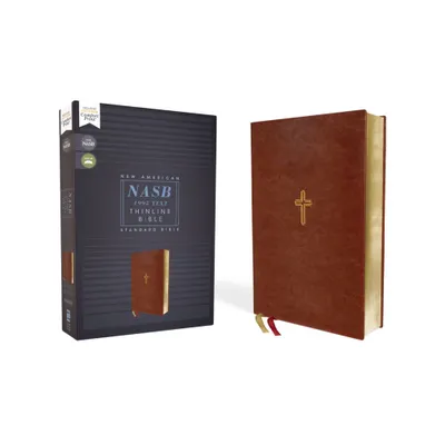 Nasb, Thinline Bible, Leathersoft, Brown, Red Letter Edition, 1995 Text, Comfort Print - by Zondervan (Leather Bound)