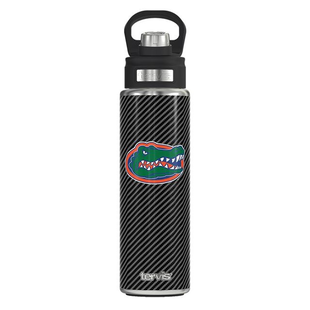 NCAA Florida Gators Carbon Fiber Wide Mouth Water Bottle - 24oz