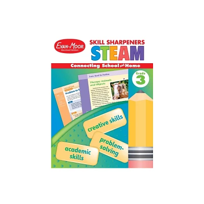 Skill Sharpeners: Steam, Grade 3 Workbook - by Evan-Moor Educational Publishers (Paperback)