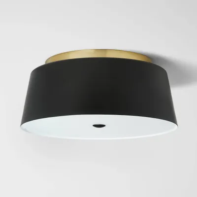 Semi Flushmount Kids Ceiling Light Black/Gold - Pillowfort