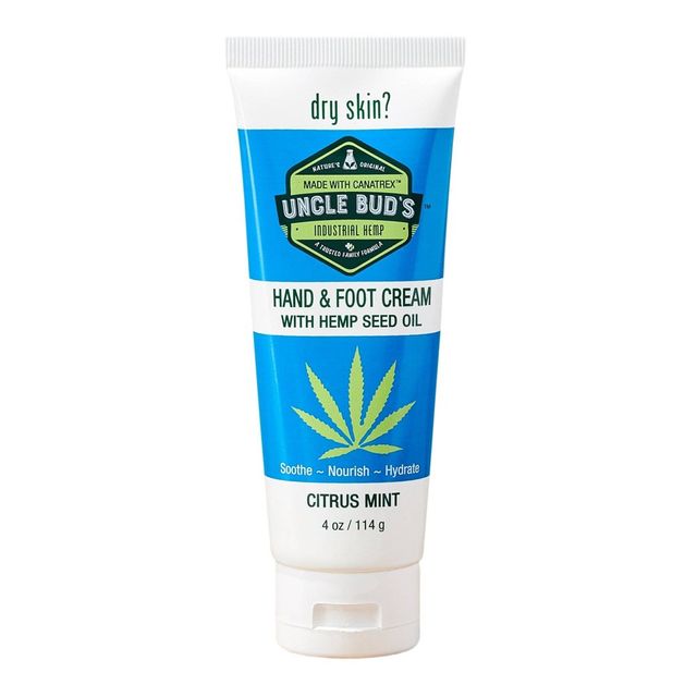 Uncle Buds Hemp Hand and Foot Cream Citrus & Mint - 4oz