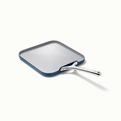 Caraway Home 11.02 Nonstick Square Flat Griddle Fry Pan Navy