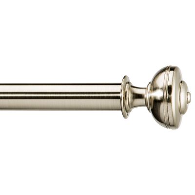 36x66 Knob Curtain Rod Brushed Nickel - Threshold