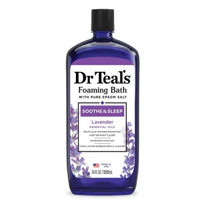 Dr Teals Soothe & Sleep Lavender Foaming Bubble Bath - 34 fl oz