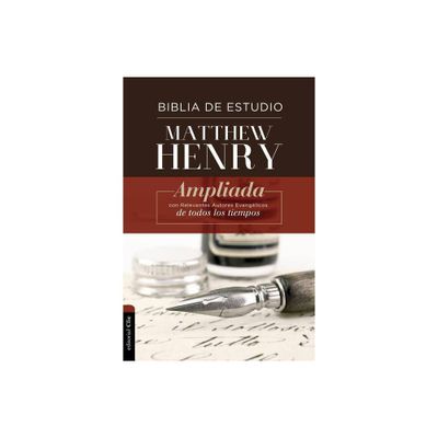 Rvr, Biblia de Estudio Matthew Henry, Tapa Dura, Interior a DOS Colores - (Hardcover)