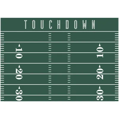 RoomMates XL Football Field Dry Erase Giant Peel and Stick Wall Decals Green/White