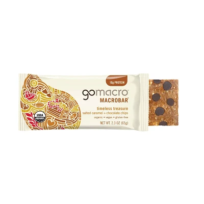 GoMacro Salted Caramel + Chocolate Chip Bars - 2.3oz