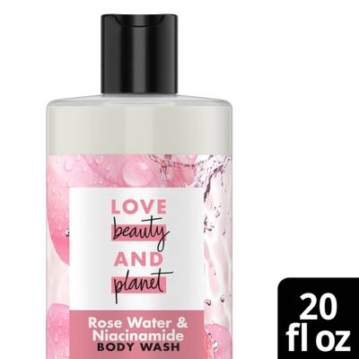 Love Beauty and Planet Rose Water & Niacinamide Nourish & Illuminate Body Wash - 20 fl oz