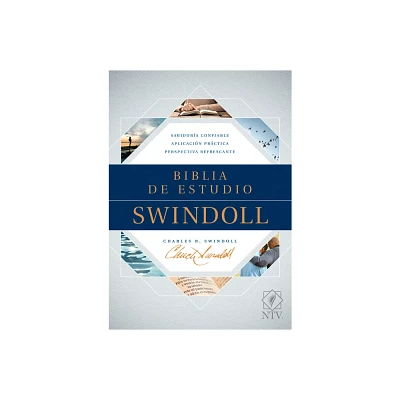 Biblia de Estudio Swindoll Ntv (Tapa Dura, Azul) - (Hardcover)