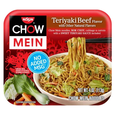 Nissin Chow Mein Teriyaki Beef - 4oz