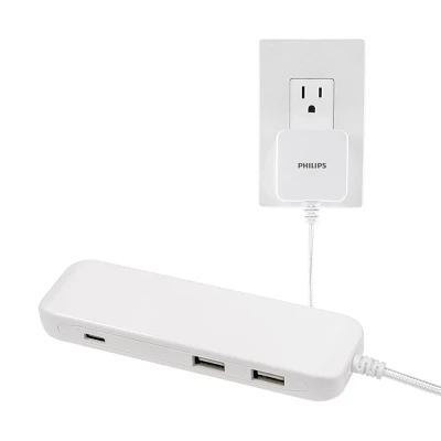 Philips 6ft USB Charging Station with USB-A and USB-C