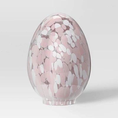 Large Confetti Glass Egg