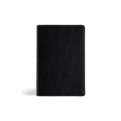 CSB Everyday Study Bible, Black Bonded Leather - by Csb Bibles by Holman (Leather Bound)