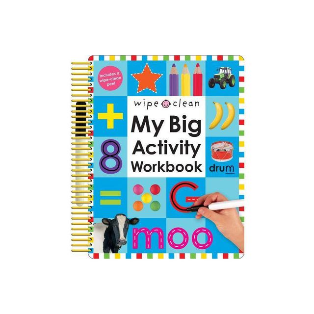 Wipe Clean: My Big Activity Workbook - by Roger Priddy (Mixed Media Product)