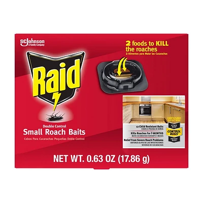 Raid Small Roach Baits and Indoor Roach Killer - 12ct