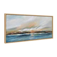 18 x 40 Sylvie Sunday Morning Framed Canvas by Mary Sparrow Natural - Kate & Laurel All Things Decor