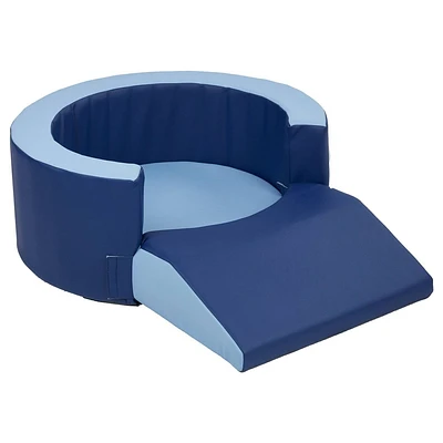 Factory Direct Partners SoftScape Kids Lil Personal Space Navy/Powder Blue: Toddler Climbing Foam Play Equipment