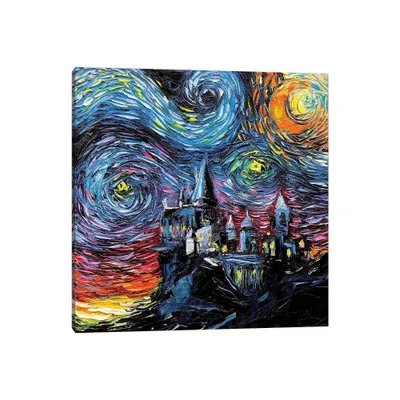 Van Gogh Never Saw Hogwarts by Aja Trier Unframed Wall Canvas - iCanvas: -Grade