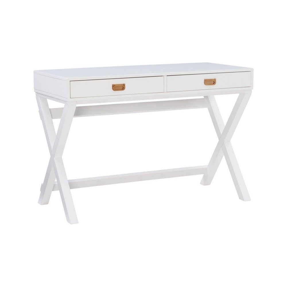 oslari wood writing desk white