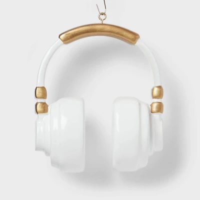 Headphones Christmas Tree Ornament White - Wondershop