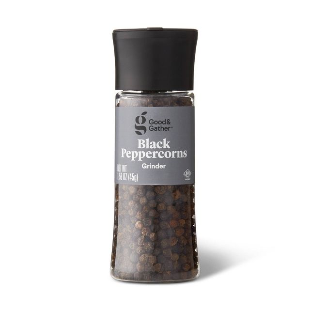 Black Peppercorn Grinder - 1.58oz - Good & Gather