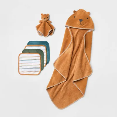 Baby 6pk Bath Towel Gift Bundle