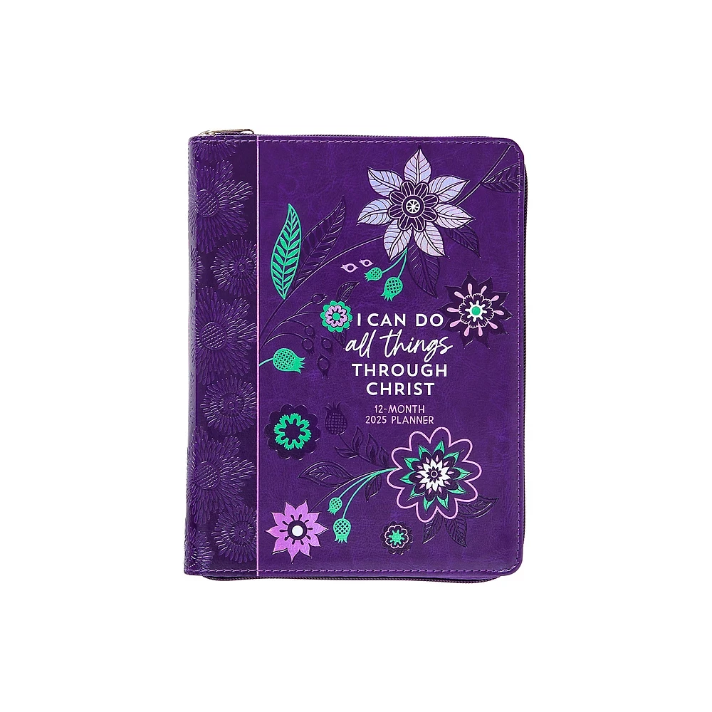 I Can Do All Things (2025 Planner) - by Belle City Gifts (Leather Bound)