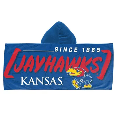 22x51 NCAA Kansas Jayhawks Hooded Youth Beach Towel