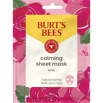 Burts Bees Calming Rose Sheet Mask - 1pc