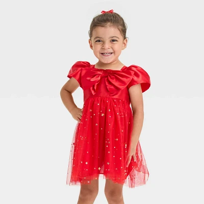 Toddler Girls Audrey Camille Bow Tulle Dress