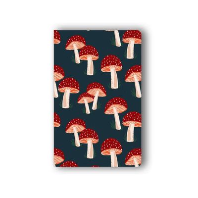 Composition Notebook College Ruled Navy Mushrooms Classic Layflat - Denik