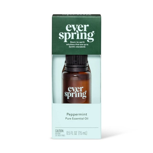 Peppermint Pure Essential Oil - 0.5 fl oz - Everspring