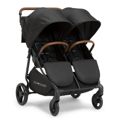 Delta Children Cruzer Double Lightweight Stroller with Reclining Seat