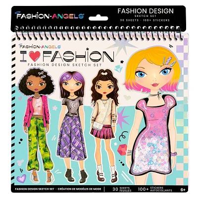 I Love Fashion Design Sketch Set - Fashion Angels