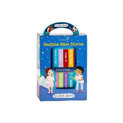 My Little Library: Bedtime Bible Stories (12 Board Books) - by Little Grasshopper Books & Publications International Ltd (Hardcover)