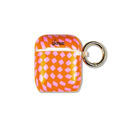 Sonix Apple AirPods (1/2 Generation) Case - Checkmate Pink/Orange