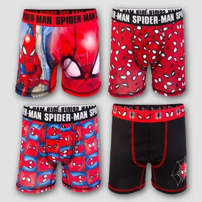 Boys Spider-Man 4pk Boxer Briefs