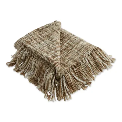 50x60 Variegated Acrylic Throw Blanket Stone - Design Imports: Cozy for Couch & All Seasons