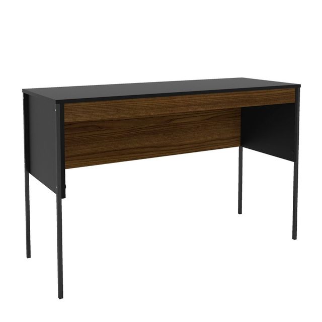 Mallorca Desk Black/Dark Brown - Polifurniture: Modern Home Office Furniture, 47 Workstation