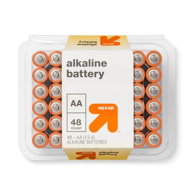 AA Batteries - 48pk Alkaline Battery - up&up