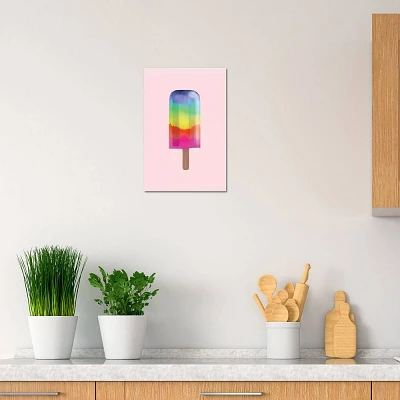 iCanvas Rainbow Popsicle by Emanuela Carratoni Canvas Print Wall Art