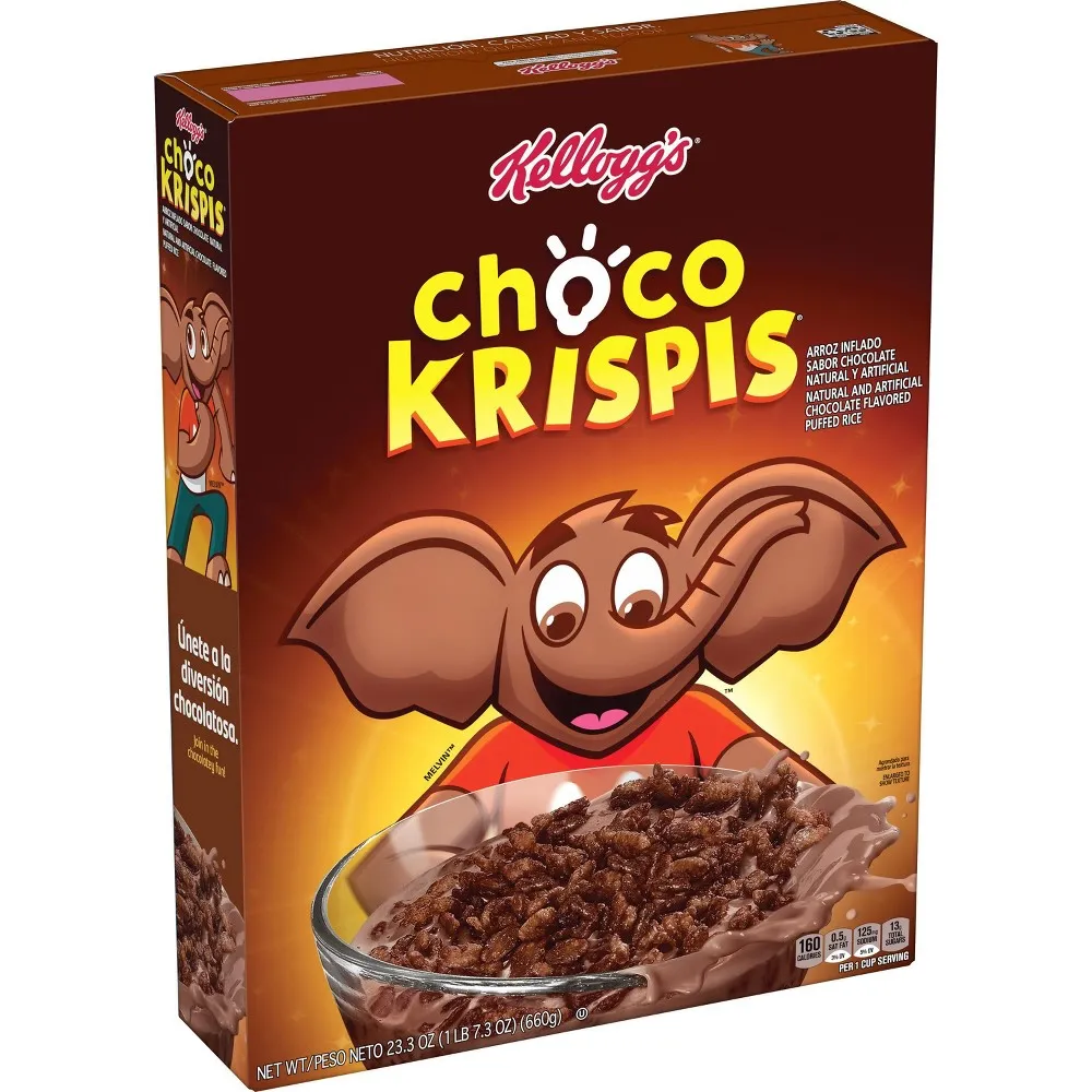 Kellogg's Krave Breakfast Cereal, 7 Vitamins and Minerals, Chocolate,  17.3oz Box